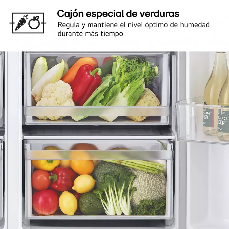 LG Outlet Frigorífico Side By side Serie 400, Inox antihuellas. E, 641 L, GSLC40PYPE.OUTLET